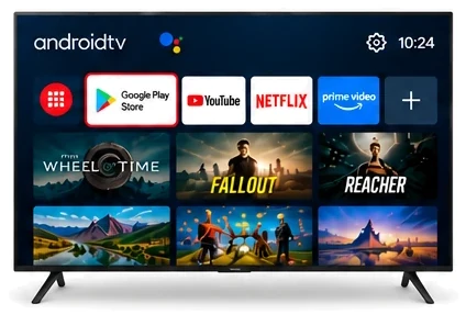 Android TV home screen with apps for IPTV USA