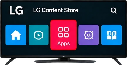 LG Smart TV LG Content Store with Apps selected